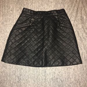 Leather skirt
